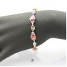 Buy cheap Women Jewelry 925 Silver Bracelet Garnet Cubic Zirconia Tennis Bracelet(H07) from wholesalers
