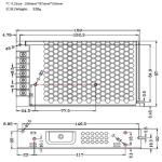 CE 12.5A Waterproof LED Power Supply 12VDC 150W LED Strip Transformer