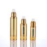 Buy cheap Aluminum 50ml Silver Gold Airless Bottle With Different Pumps For Cosmetic from wholesalers