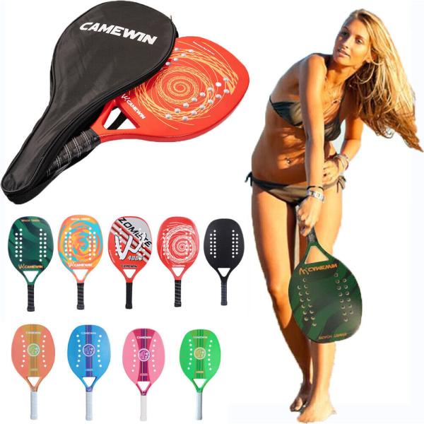 Buy cheap Beach Tennis Padel Racket Carbon Fiber Paddle Racket Soft EVA Face Outdoor Ball Sports from wholesalers