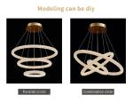 Luxury Living Room Crystal Chandelier Modern Home Decor Circle bedroom