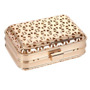 Wheel Patterns Hollow Out Minaudiere Purse Frame