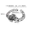 Buy cheap Gothic Skull Cross Stainless Steel Id Bracelet for Men Vintage Old Metal Finishing (JCE456) from wholesalers