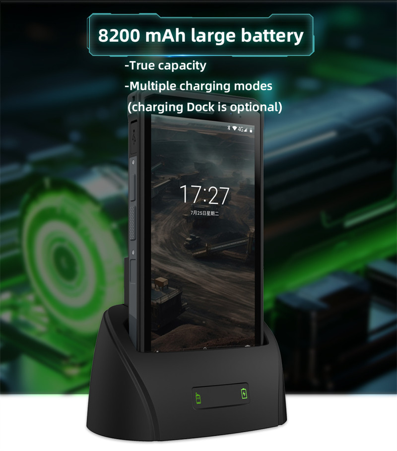 6GB RAM Rugged Explosion Proof Mobile Phone with 5000mAh Battery RTK and 4G LTE