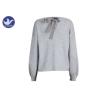 Buy cheap Bubble Sleeves Womens Knit Pullover Sweater Tape Butterfly Knot In Back Neck from wholesalers