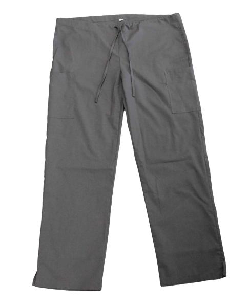 155 GSM Unisex Nurse Gray Pants 100% Cotton Medical Uniform With Rope Antimicrob
