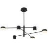 Buy cheap 6 Heads Suspension Lighting Black Brass Home dimmable led pendant lights from wholesalers