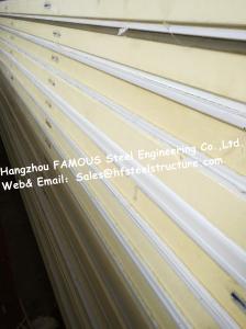 Wholesale 150mm 200mm PU Sandwich Panels / Freezer Room Panel With Camlock Joint from china suppliers
