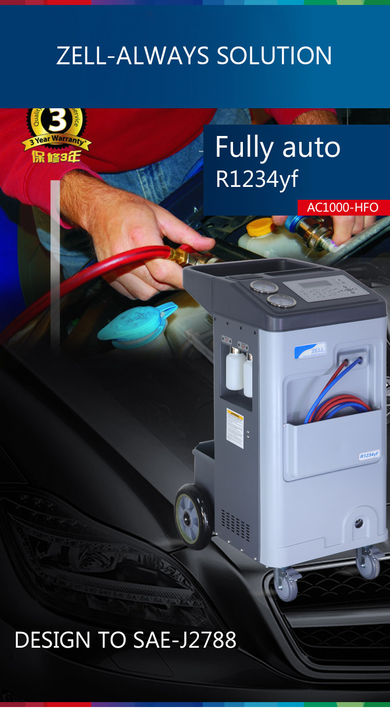 1.8CFM Auto AC Evac And Recharge Machine R1234yf Refrigerant Machines