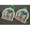 Buy cheap Matt Silver Plating Custom Sports Medals / Upstander 5K Medal from wholesalers