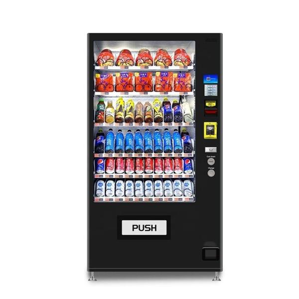 Buy cheap Coin Bill Credit Card Beverage Vending Machine 300pcs-800pcs Capacity from wholesalers