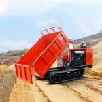 8 Ton Diesel Mobile Crawler Dumper Truck Engineering Rubber Tracks With Super