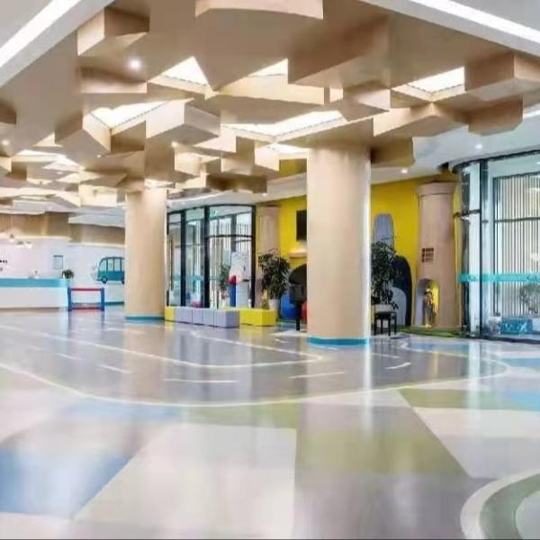 Antibacterial Flooring Hospitals Homogeneous Natural Rubber Flooring For