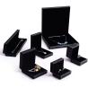 Buy cheap Embossing Surface Leather Gift Box Black Leather Jewelry Boxes For Women from wholesalers
