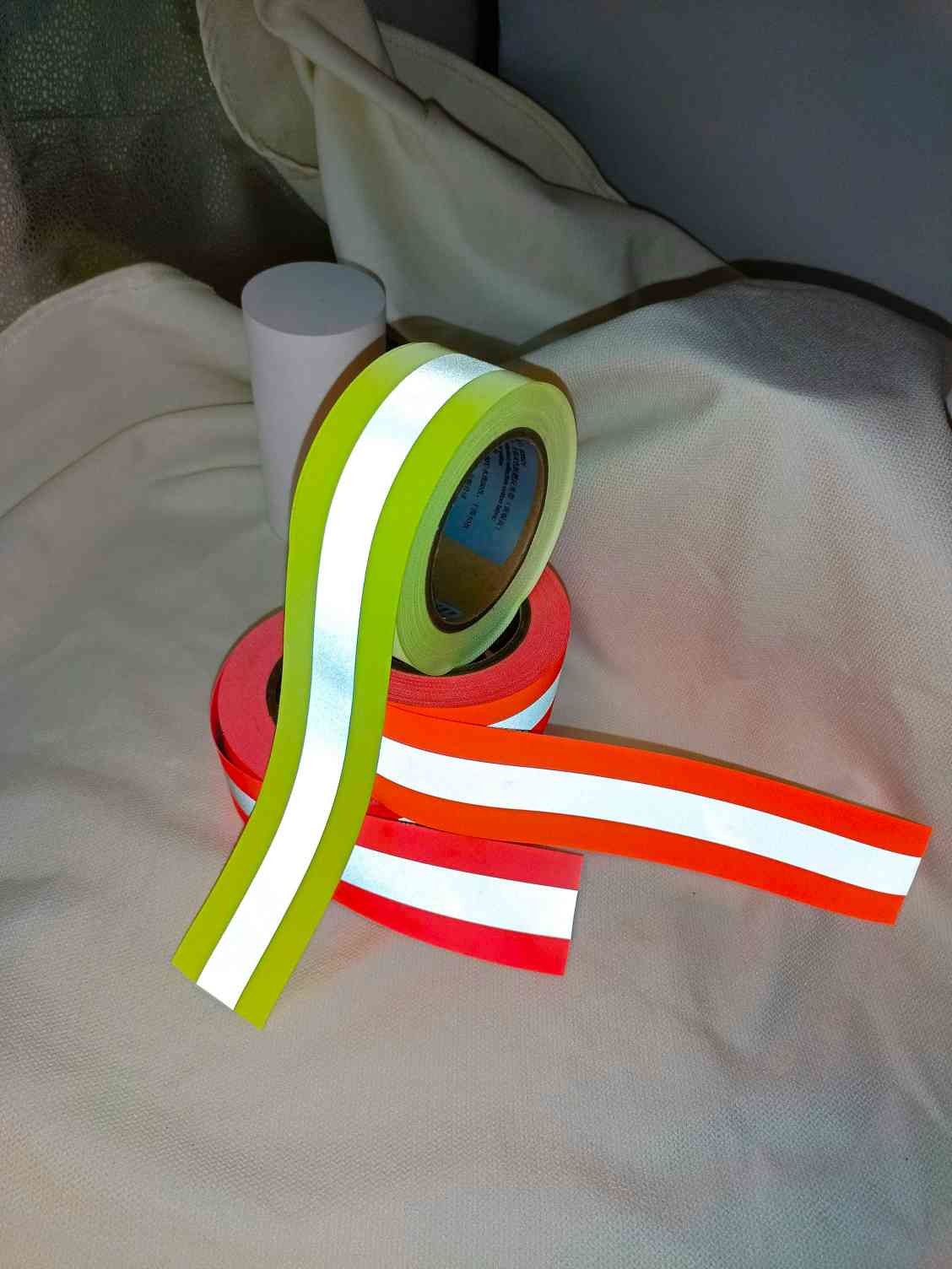 Flame Retardant High Visibility Silver Safety Reflective Tape For Clothing Firefighter suits Yellow Orange