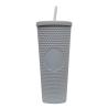 Buy cheap Double Wall Insulation 24oz Studded Tumbler Diamond Durian Pineapple Plastic Matte Black Studded Cup Coffee Tumbler With Lid Straw Fashionable from wholesalers