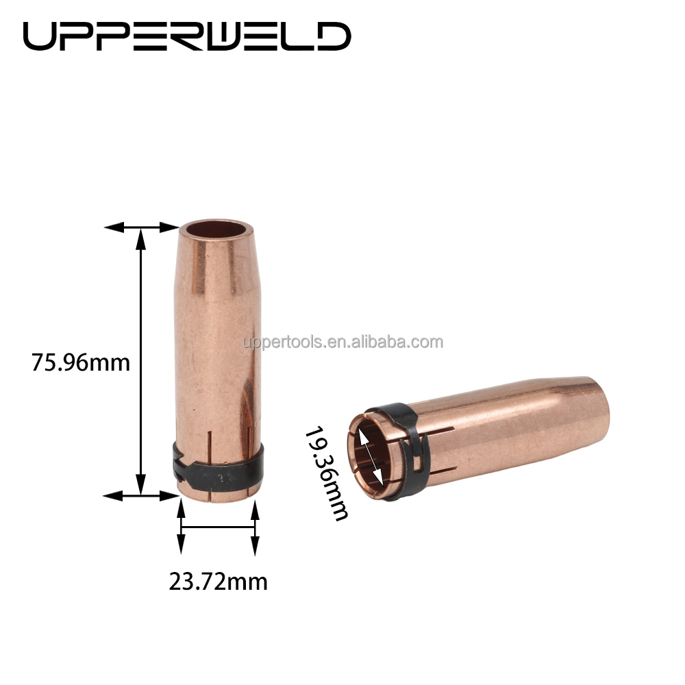 Welding Working Upper 501D AIR Cooled MIG MAG Gas Nozzle with Gas Diffuser Contact Tip