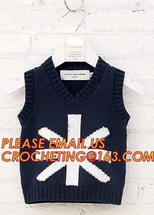Buy cheap Good quality hot kids knit vest pattern child sleeveless sweater, Fashion clothing kids knit vest pattern child sleevele from wholesalers