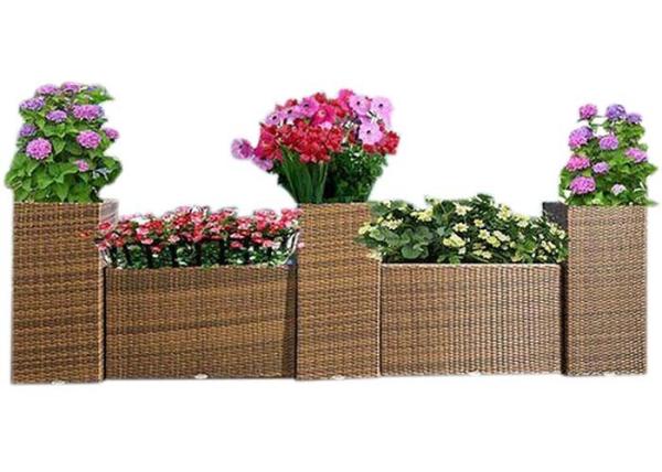 Buy cheap UV Resistant Garden Patio Rattan Outsite Flower Pots from wholesalers