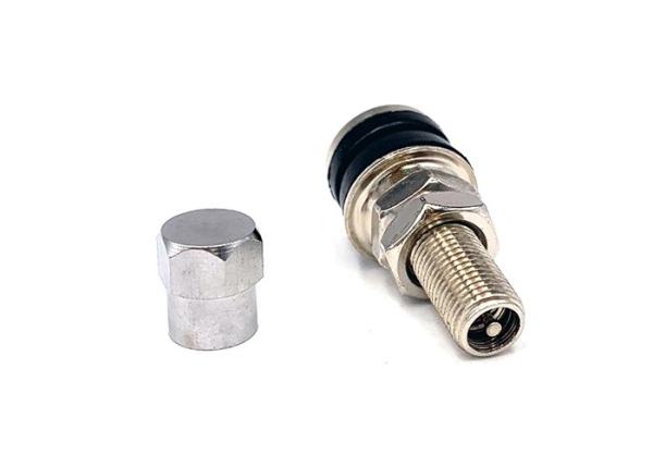 Buy cheap 0.453'' Rim Hole Brass Valve Stem , Motorcycle Tire Valve VAMD161 A Metal Cap from wholesalers