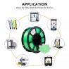 Buy cheap PLA+ 3D Printing Filament Glitter Green Filament 1.75mm 1kg PLA+ 3d Printing Material from wholesalers