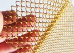 Flexible Home Decor Metal Coil Drapery 13ft Gold Mesh Curtain