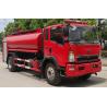Buy cheap HOWO 160HP Emergency Fire Vehicle 6 Wheeled Red Color For Fire Fighting Rescue from wholesalers