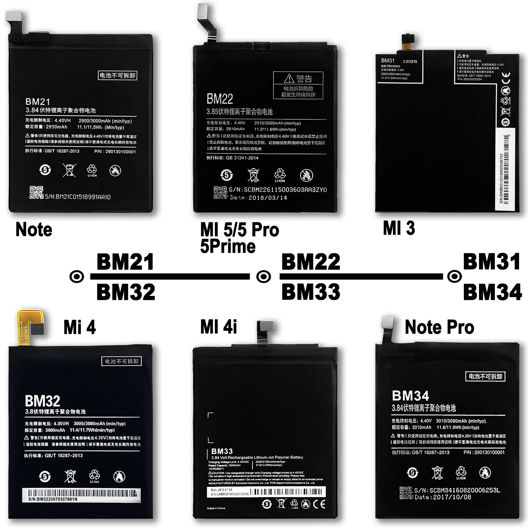 Upgrade Your Phone Battery with Original Xiaomi Rechargeable Battery in Silver