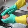Buy cheap Bi-Color Natural Latex Cleaning Kitchen Rubber Gloves For Household Dishwashing from wholesalers