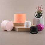 Matt White black pink plastic cosmetic cream jar container double wall jars