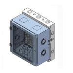 IP54 Precision Sheet Metal Fabrication Parts Carbon Steel Battery Enclosure