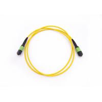 Buy cheap 8F Female MPO To MPO Fiber Optic Cable Patch Cord With G657A1 / LSZH Cable product