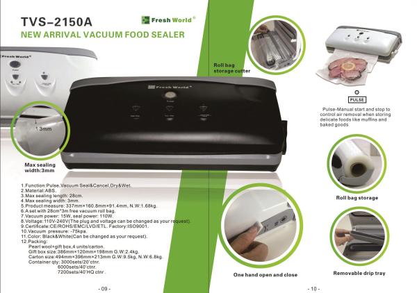 Buy cheap NEW Vacuum Sealer Packaging Machine Film Sealer Vacuum packer GK-TVS-2150A from wholesalers