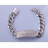 Buy cheap 30g 925 Sterling Silver Charms For Bracelets Mens 17cm Anti-Allergic from wholesalers