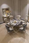 Antique marble luxury round dining tables FT-133