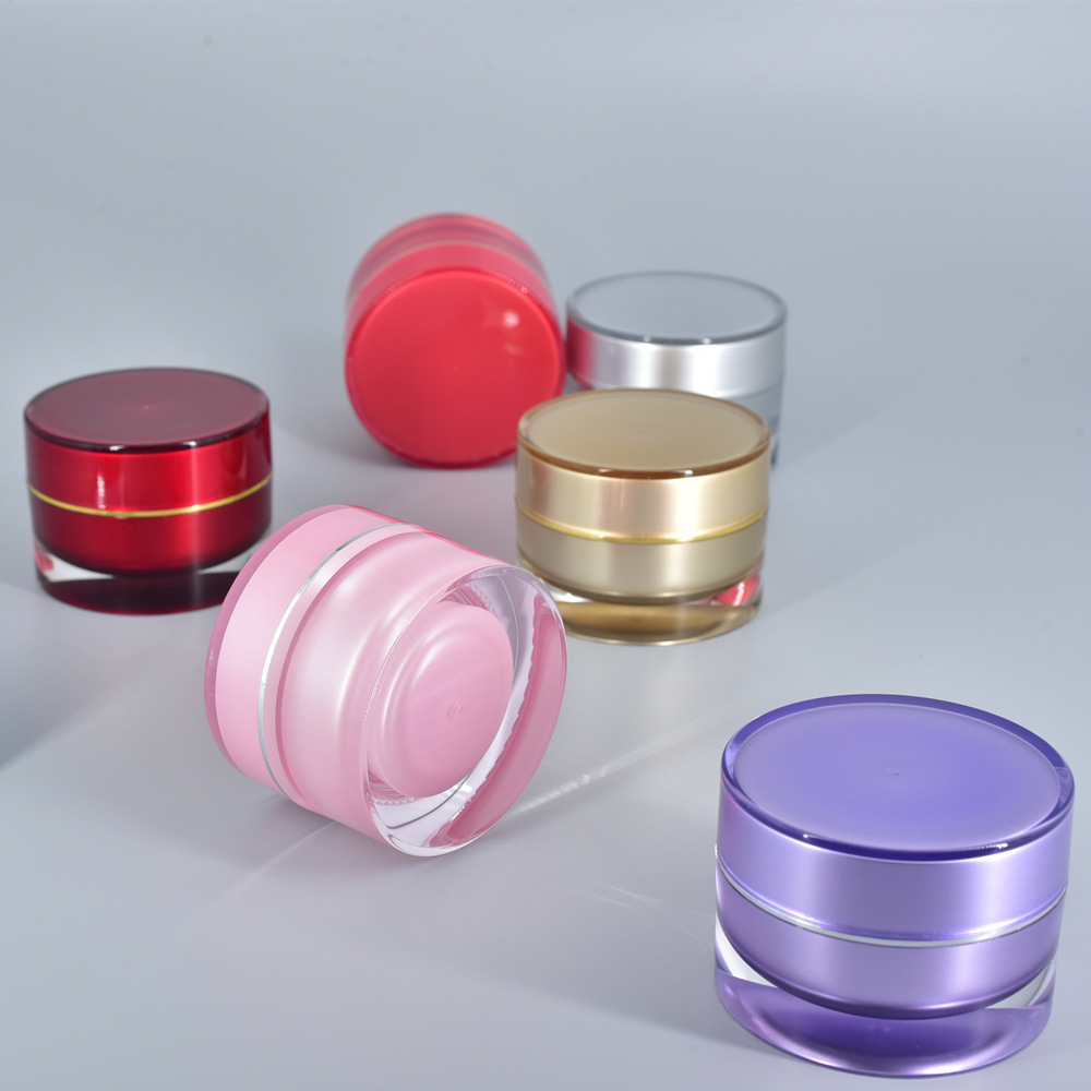 Eco Friendly Portable Containers 5ml 10g 20g Face Cream Jar Traveling Plastic Pot Jars for UV Nail Gel Cosmetic Packaging