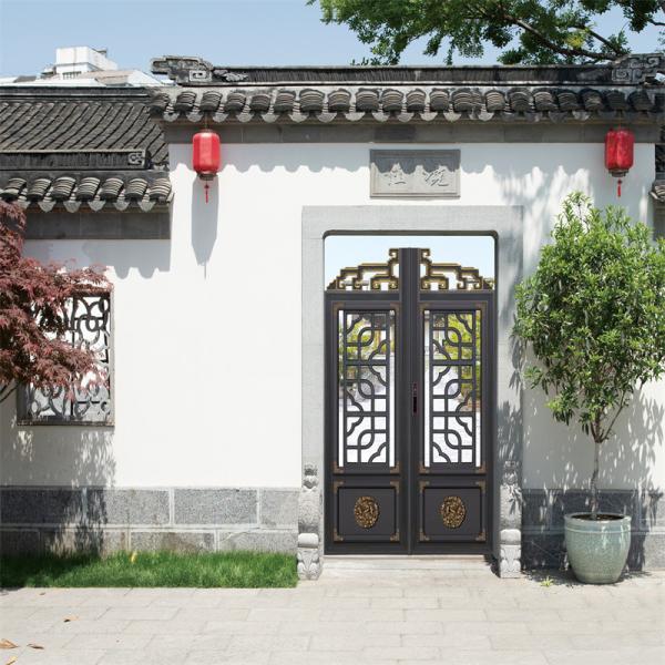 Buy cheap Automatic Sliding Galvanized Wrought Raw Iron Gates For Courtyard from wholesalers