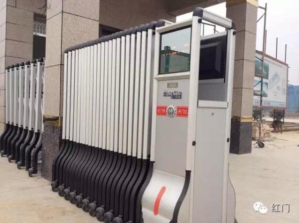 Buy cheap Aluminium Trackless Automatic Folding Gate With Self Align Motor from wholesalers