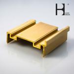 Sliding Door Frame Brass Extrusions , Brass Sliding Frame for Door brushing