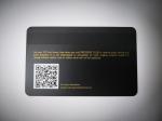 Laser Engrave Matt Black Metal Business Cards Magnetic Stripe Supermarket Vip QR