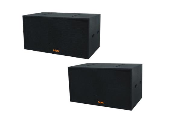 Buy cheap Powered Stage Sound Equipment Dual 18 inch Subwoofer Speakers1600W RMS Black from wholesalers