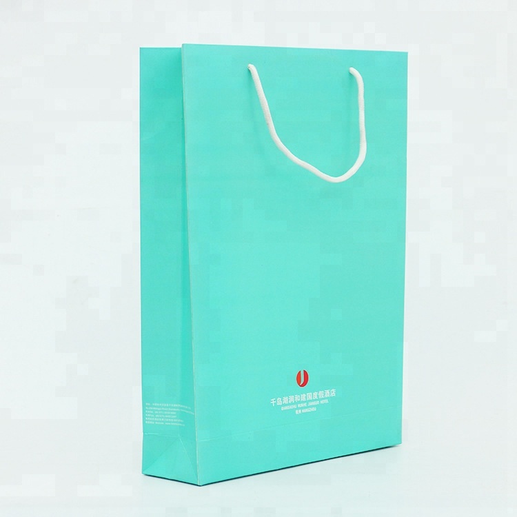 Cartoon Pattern Fashion Paper Bags With Handles CMYK 4 Color Printing