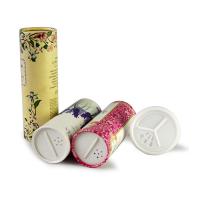 Buy cheap Gold stamping Paper Tube Packaging For Powder / Spice With Sieve Cover product