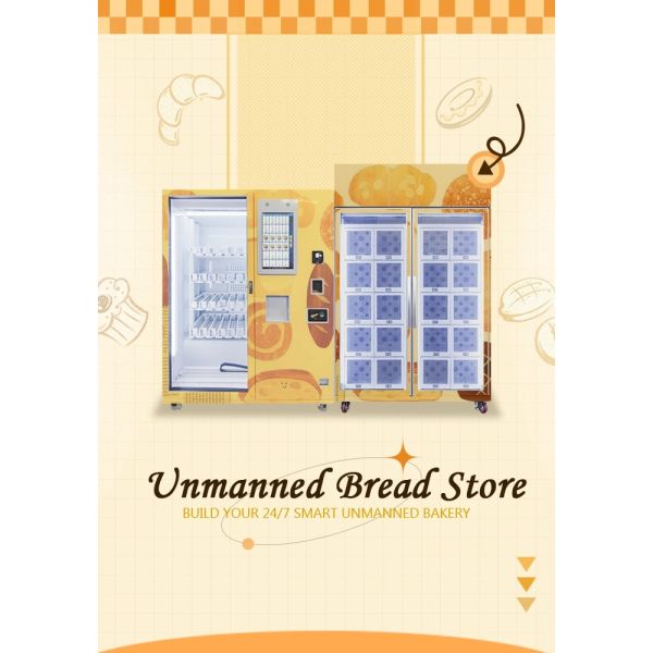 Combo Lift Locker Vending Machine with 18-month warranty big capacity For 24/7 Bakery