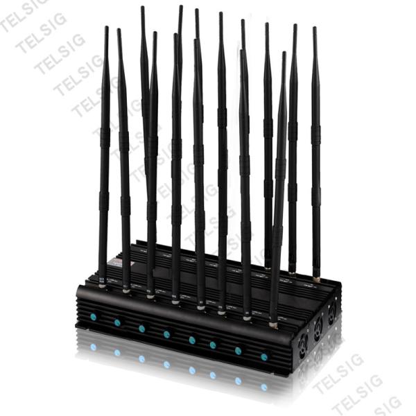 16 Antenna Cell Phone Signal Jammer Anti Bomb RF Blocker For GPS / Lojack / 2 /