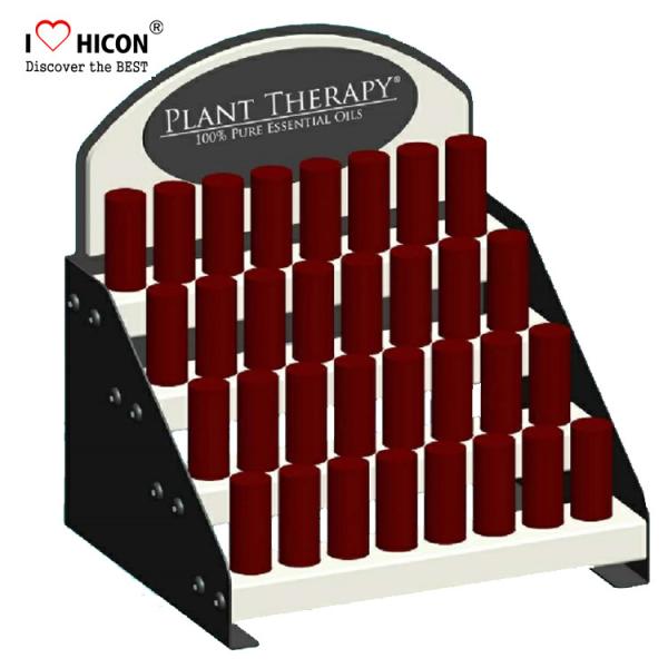 Buy cheap Custom Logo Counter Cosmetic Display Stand 4-Layer Fancy Store Display Rack from wholesalers