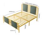 Metal Bed Frame Steel Single Bed Bedroom Furniture Wholesale Factory Price