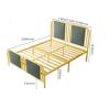Buy cheap Metal Bed Base Steel Double Bed Queen Size King Size Modern Design Cheap Price from wholesalers