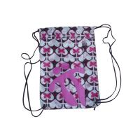Buy cheap Heat Transfer Printing Bags , Pink Heart Nylon Strings Back Bag With Zipper product