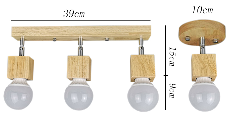 Nordic Modern Wood Square Ceiling Lights for Living Room Kitchen Porch Aisle corridor decor ceiling lamp(WH-WA-55)